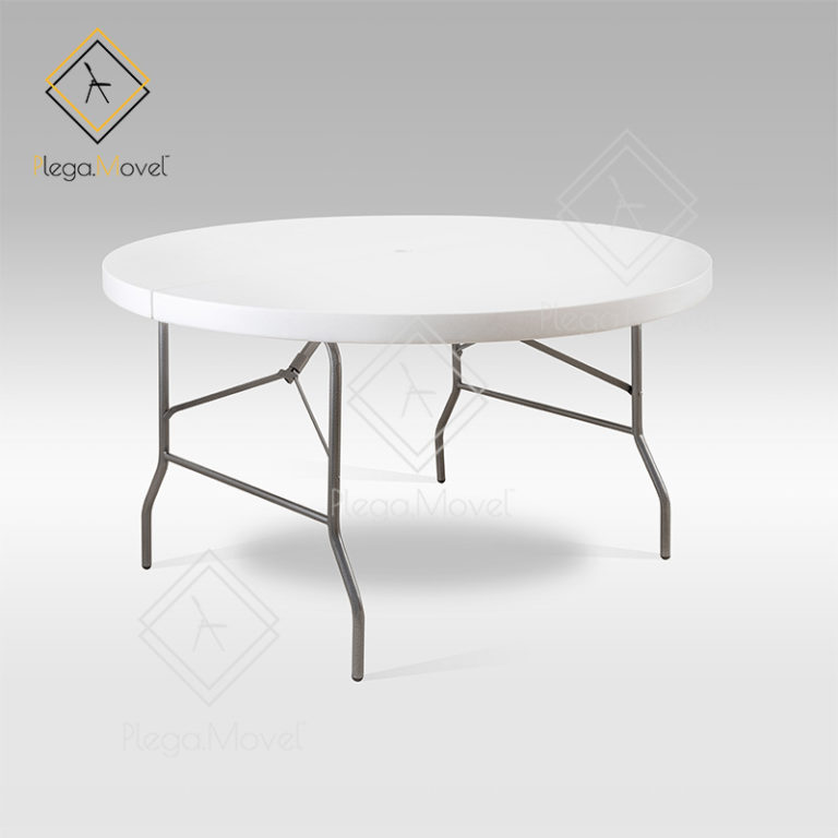Mesa Redonda Hermes Polietileno 1.50 m Diámetro - Plega Movel